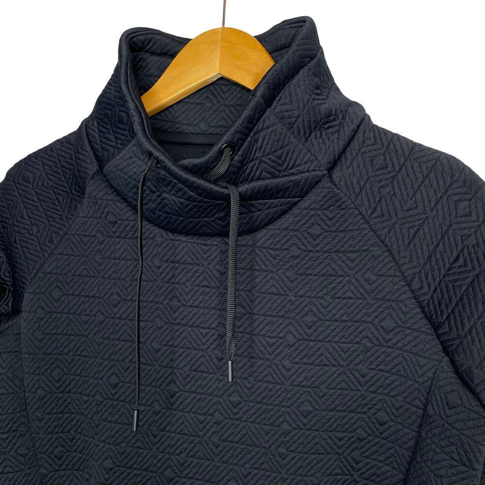 Athleta Jacquard Elevation Quilted Oversized Pullover Size  Small Black - Picture 7 of 12
